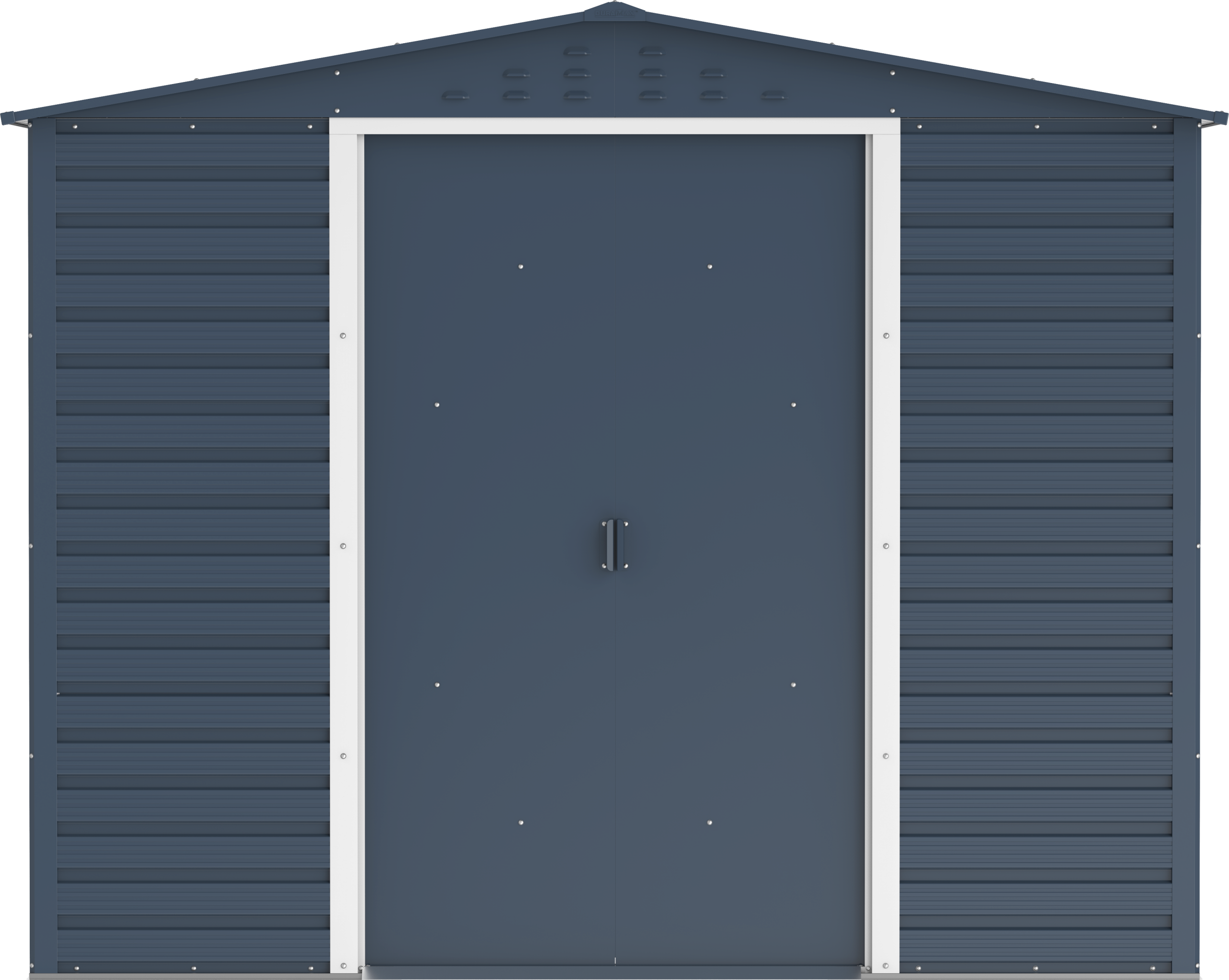 Caseta de jardín Alpine 8x6 - 261,7x183x209 cm y 4,37 m² - Gris Antracita