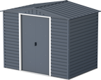 Caseta de jardín Alpine 8x6 - 261,7x183x209 cm y 4,37 m² - Gris Antracita