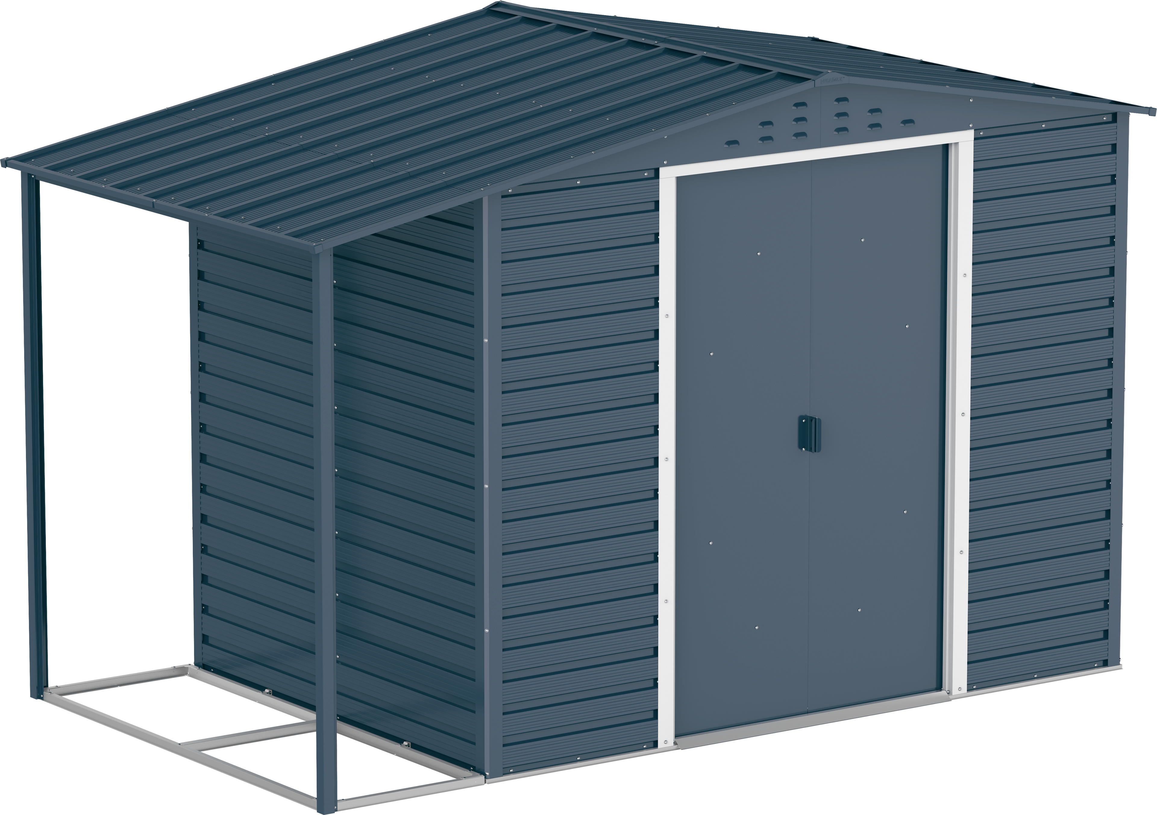 Extensión lateral de casetas de jardín Duramax Alpine 8×6 Antracita