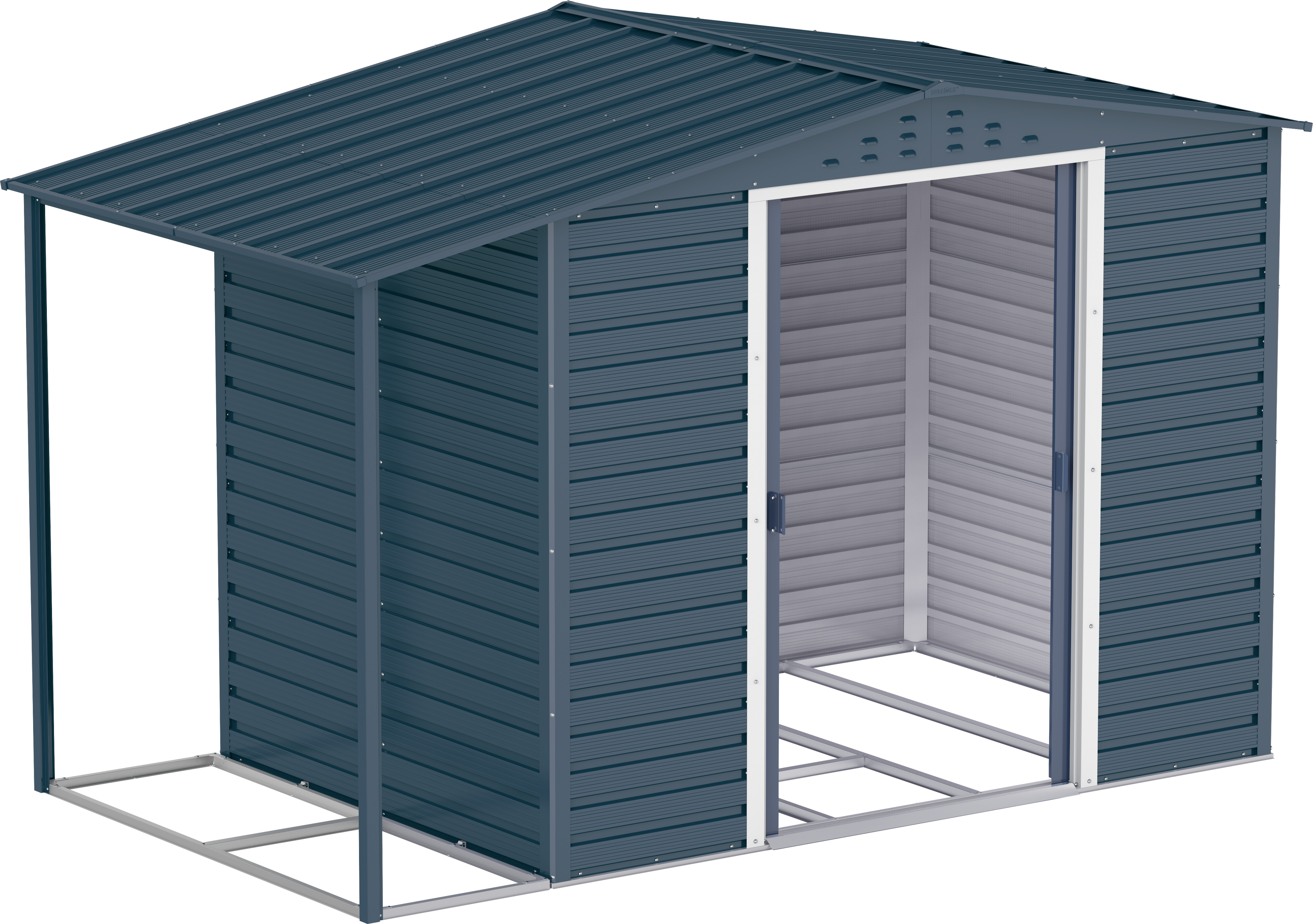 Extensión lateral de casetas de jardín Duramax Alpine 8×6 Antracita