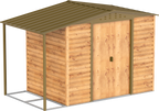 Extensión lateral de casetas de jardín Duramax Alpine 8×6 Imitación Madera