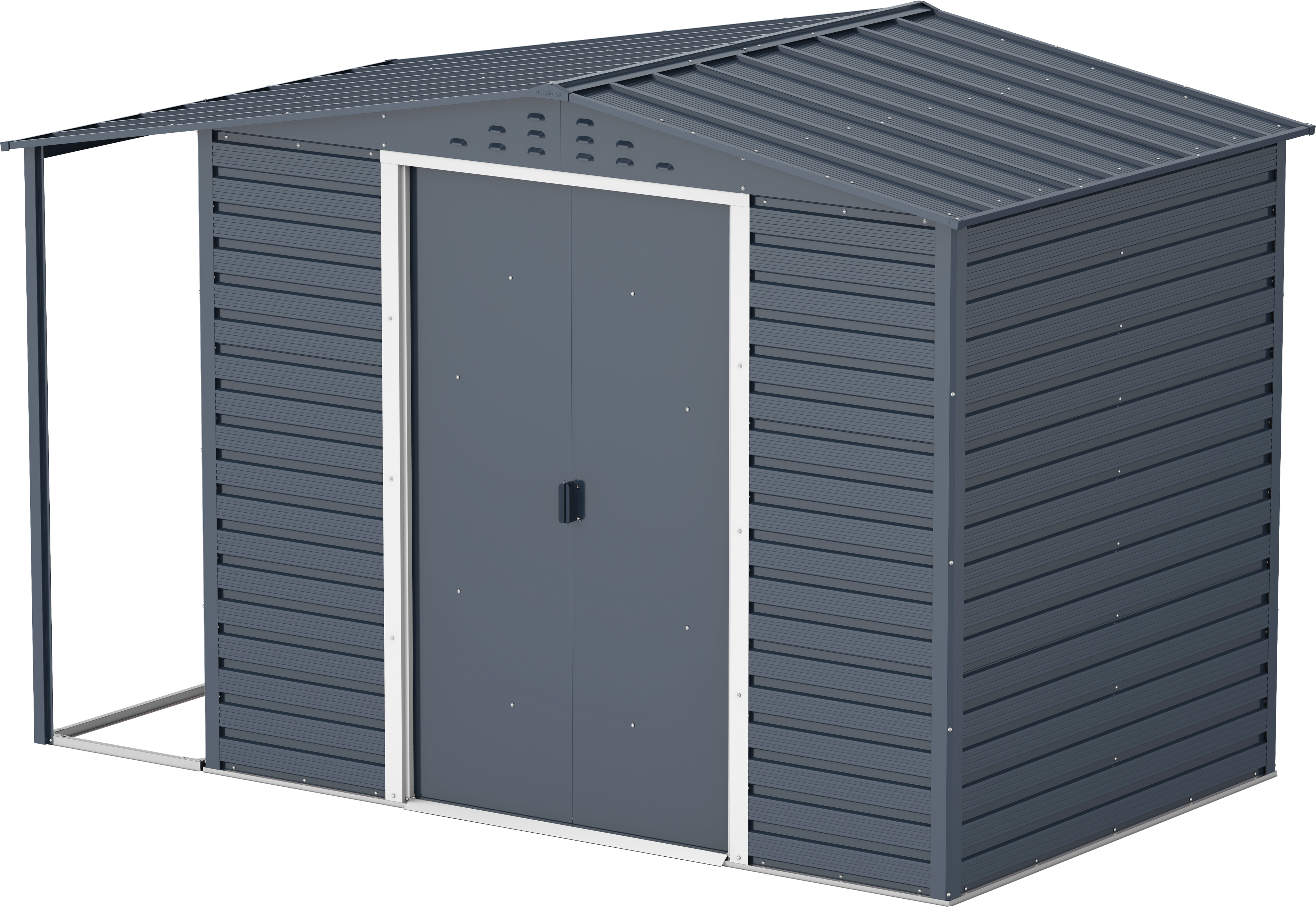 Extensión lateral de casetas de jardín Duramax Alpine 8×6 Antracita