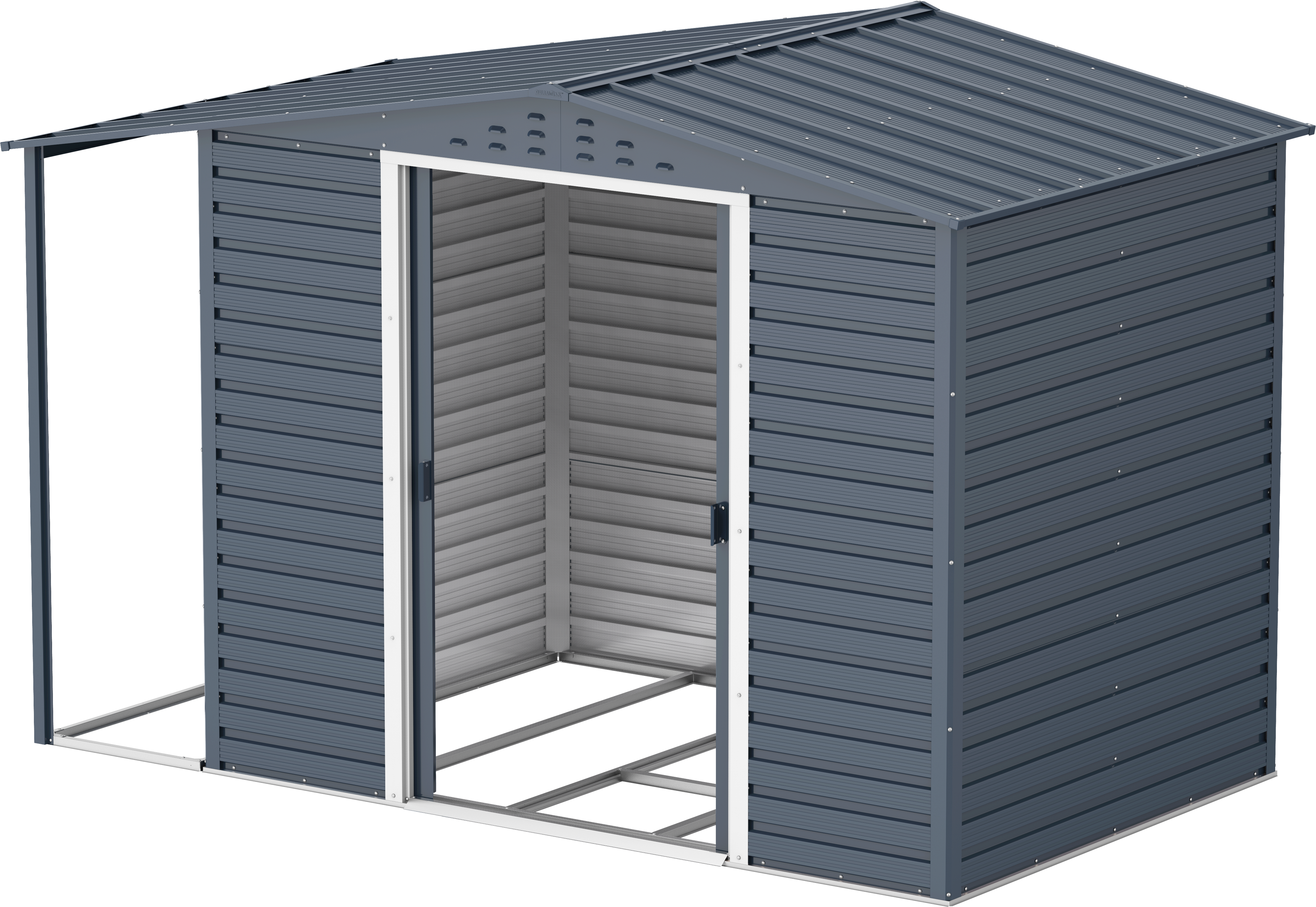 Extensión lateral de casetas de jardín Duramax Alpine 8×6 Antracita