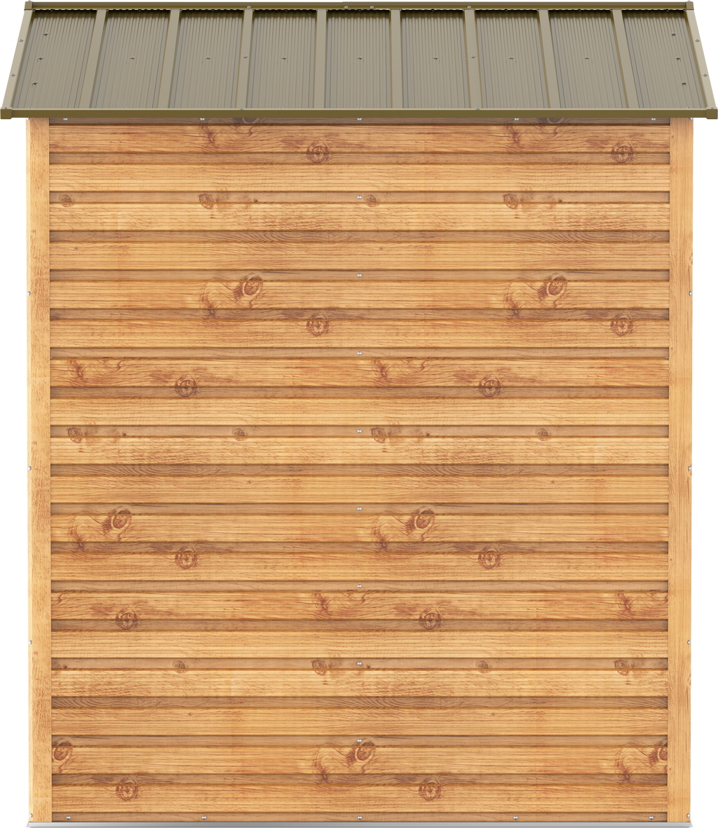 Alpine 8x6 Imitation Wood Metal Shed