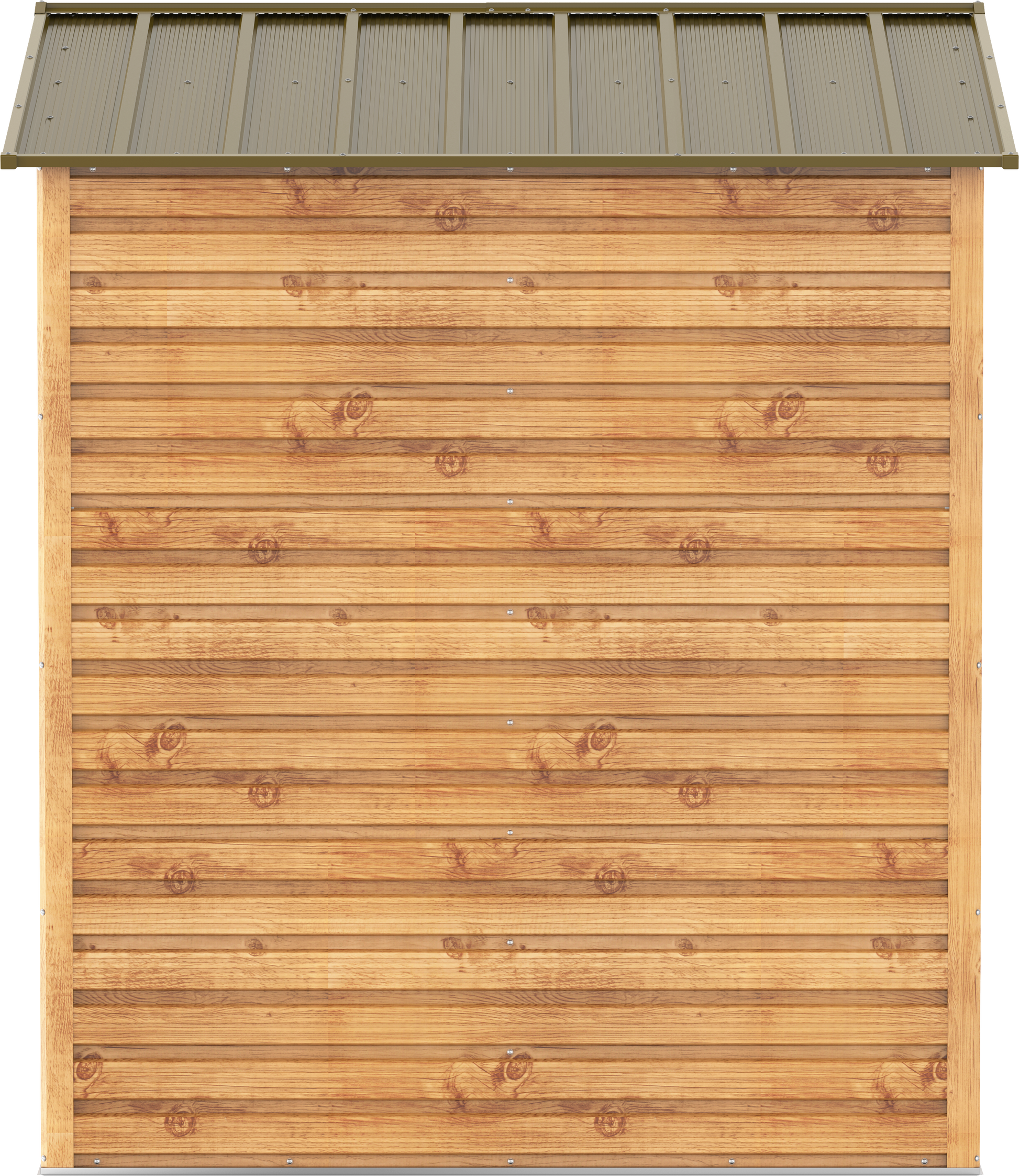 Alpine 8x6 Imitation Wood Metal Shed