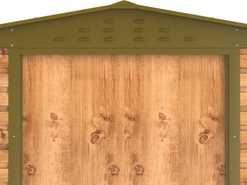 Alpine 8x6 Imitation Wood Metal Shed