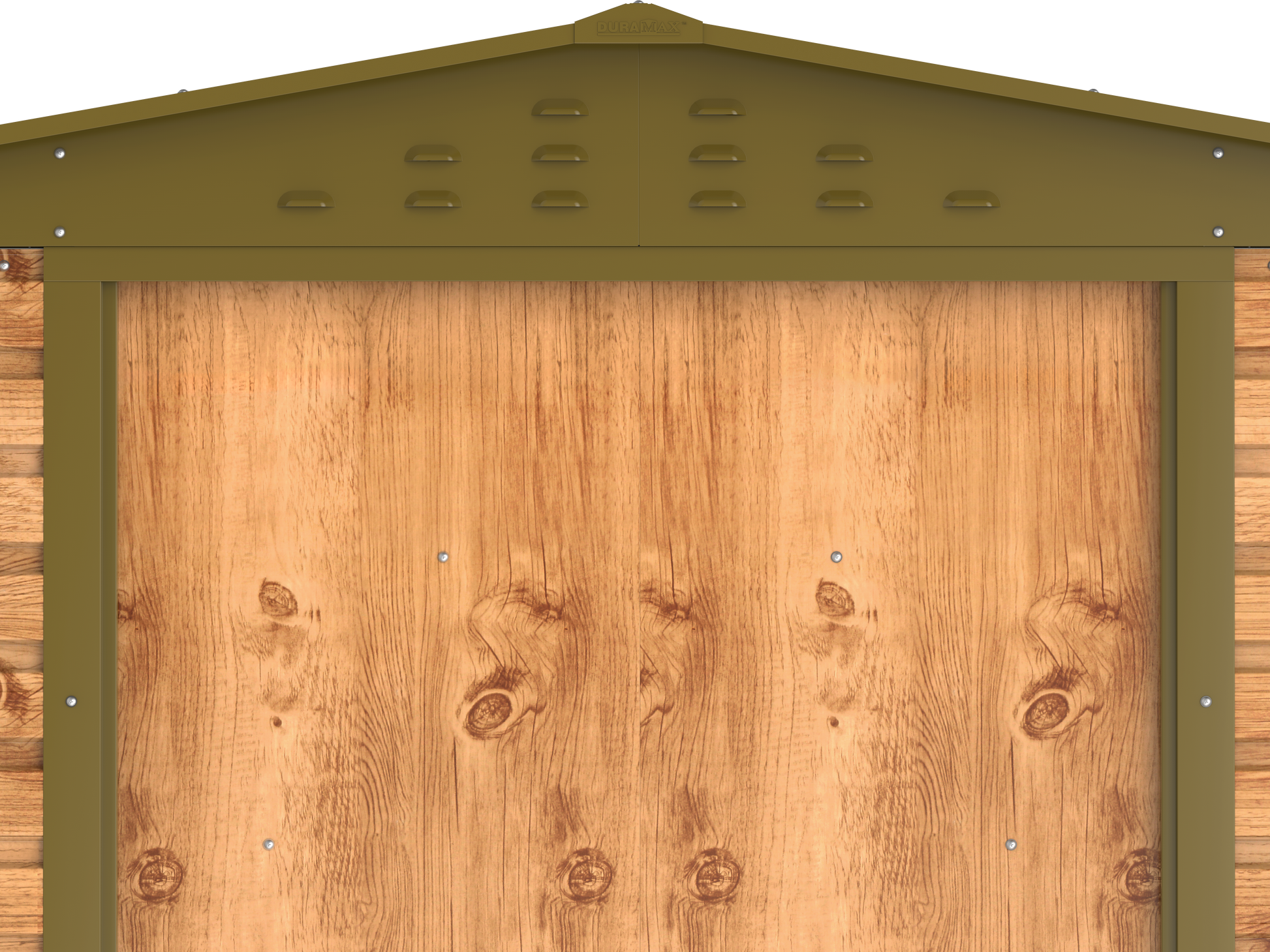 Alpine 8x6 Imitation Wood Metal Shed