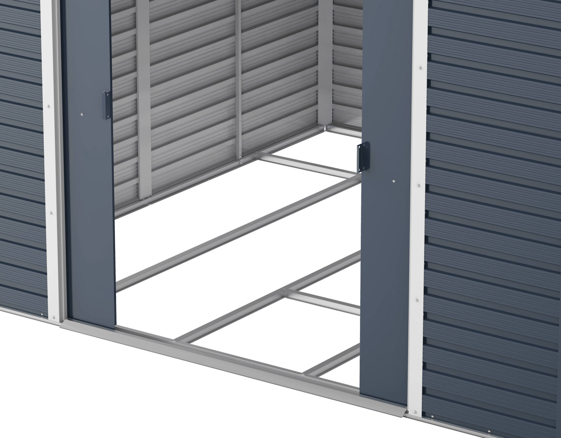 Caseta de jardín Alpine 10x10 - 321.6x303.1x214.2 cm y 9,15 m² - Gris Antracita - Ibercasetas