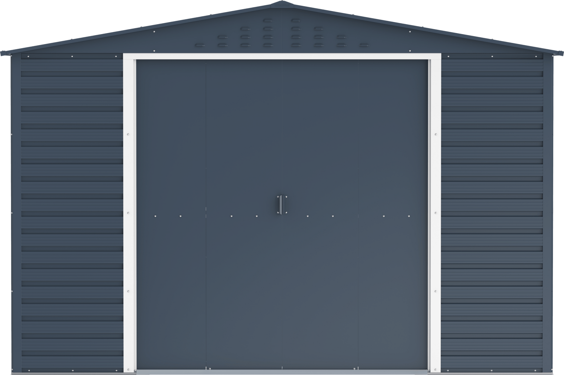 Caseta de jardín Alpine 10x10 - 321.6x303.1x214.2 cm y 9,15 m² - Gris Antracita - Ibercasetas