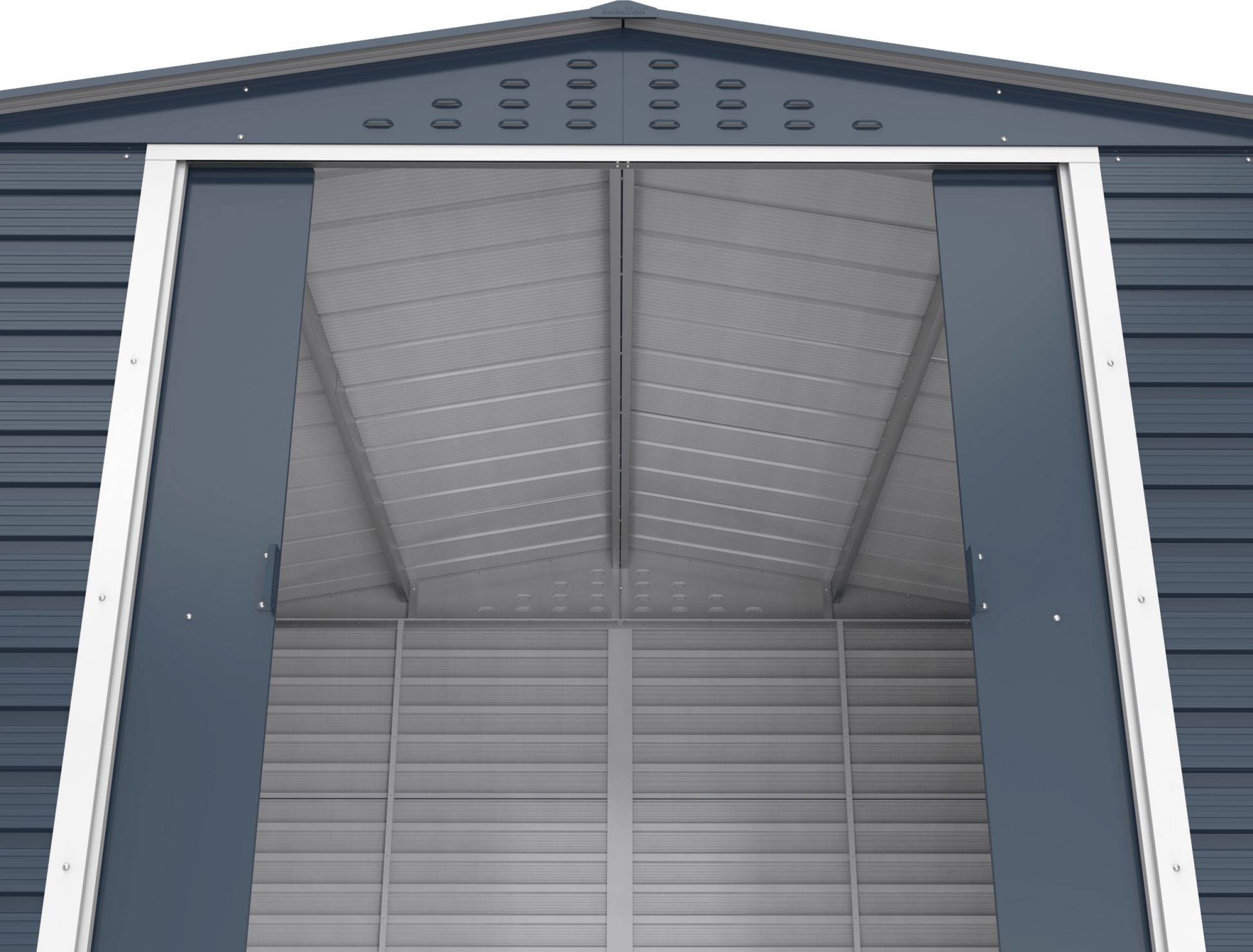 Caseta de jardín Alpine 10x10 - 321.6x303.1x214.2 cm y 9,15 m² - Gris Antracita - Ibercasetas