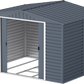 Caseta de jardín Alpine 10x8 - 321,6x243,1x214,2 cm y 7,28 m² - Gris Antracita - Ibercasetas