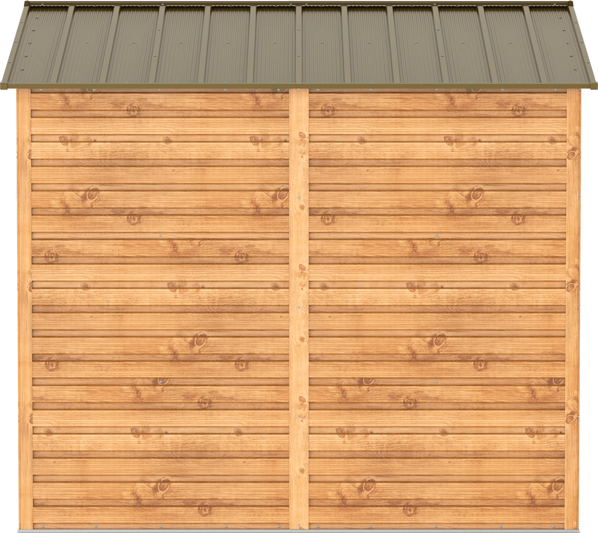 Caseta de jardín Alpine 10x8 - 321,6x243,1x214,2 cm y 7,28 m² - Imitación Madera - Ibercasetas