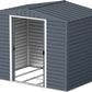 Caseta de jardín Alpine 8x6 - 261,7x183x209 cm y 4,37 m² - Gris Antracita - Ibercasetas