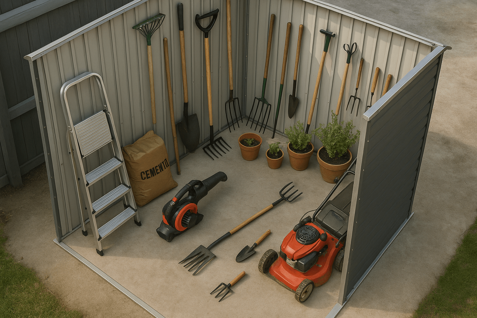 Caseta de jardín Alpine 8x6 - 261,7x183x209 cm y 4,37 m² - Gris Antracita - Ibercasetas