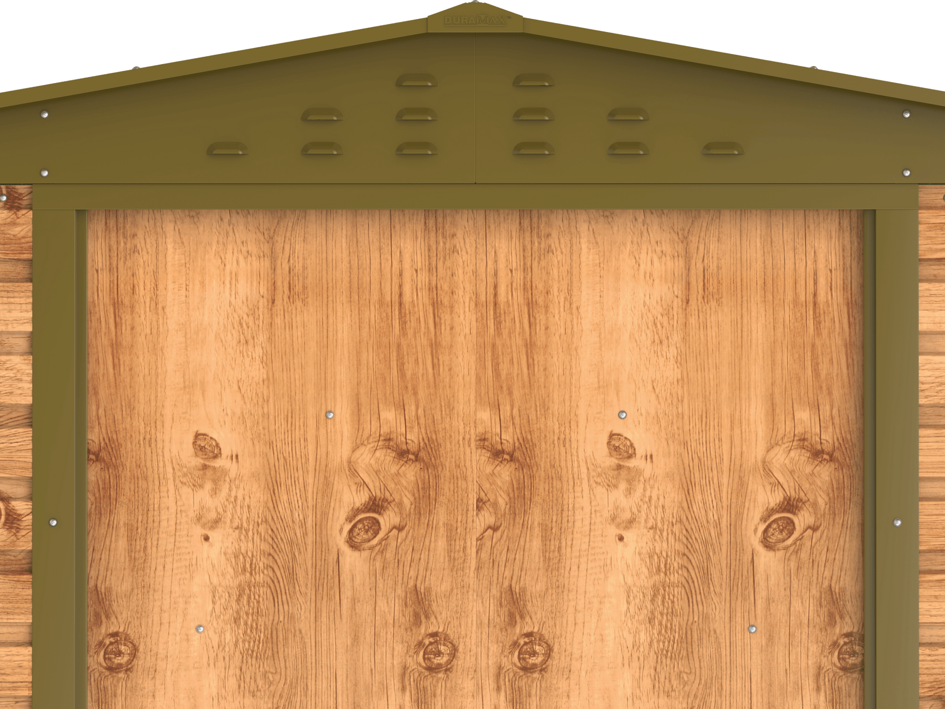 Caseta de jardín Alpine 8x6 - 261,7x183x209 cm y 4,37 m² - Imitación Madera - Ibercasetas