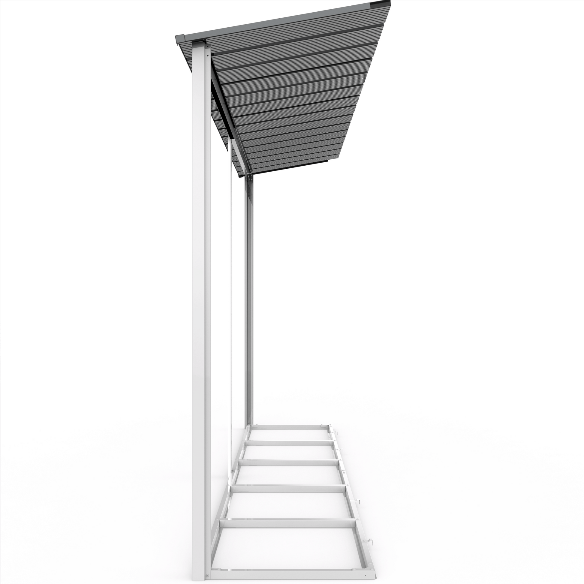 Extensión lateral de casetas de jardín Duramax Alpine 10×10 Antracita - Ibercasetas