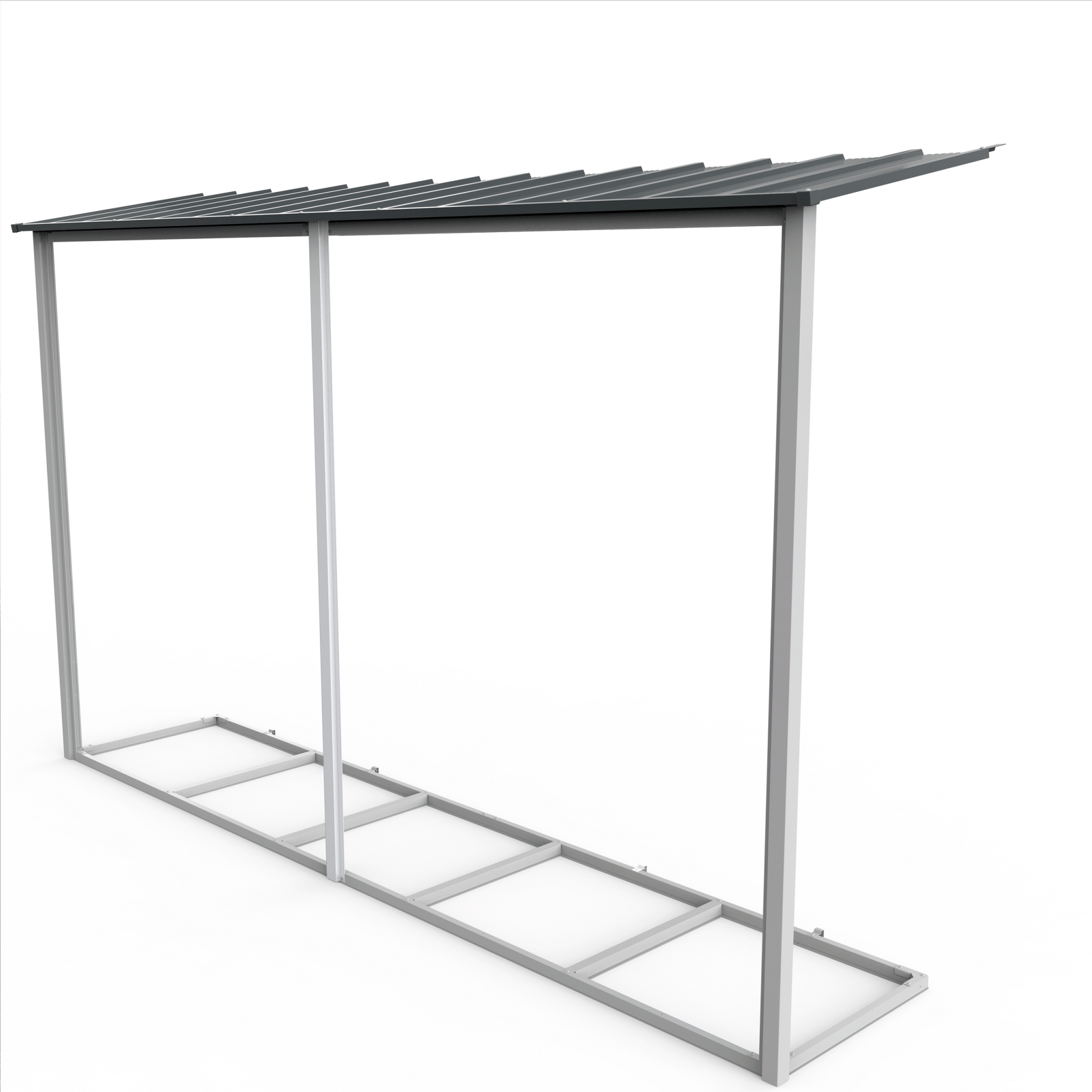 Extensión lateral de casetas de jardín Duramax Alpine 10×10 Antracita - Ibercasetas