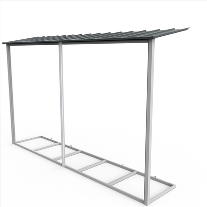 Extensión lateral de casetas de jardín Duramax Alpine 10×10 Antracita - Ibercasetas