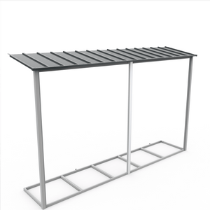 Extensión lateral de casetas de jardín Duramax Alpine 10×10 Antracita - Ibercasetas