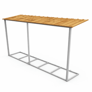 Extensión lateral de casetas de jardín Duramax Alpine 10×10 Imitación Madera - Ibercasetas