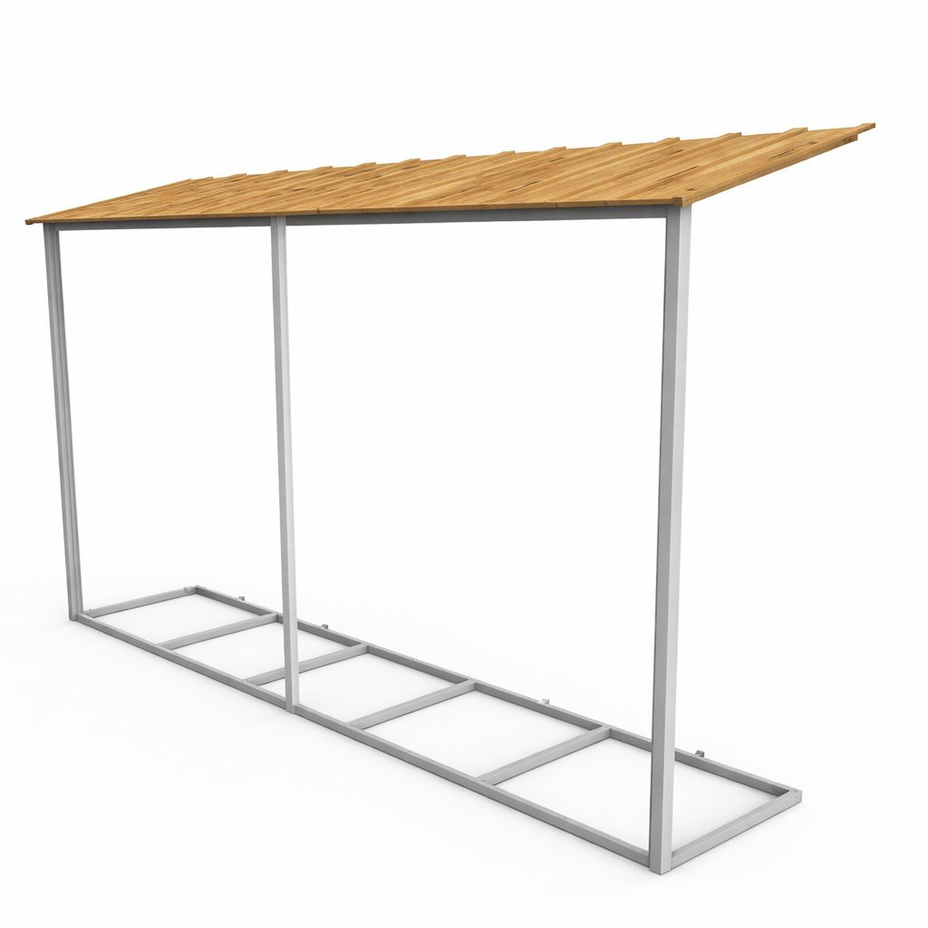 Extensión lateral de casetas de jardín Duramax Alpine 10×10 Imitación Madera - Ibercasetas