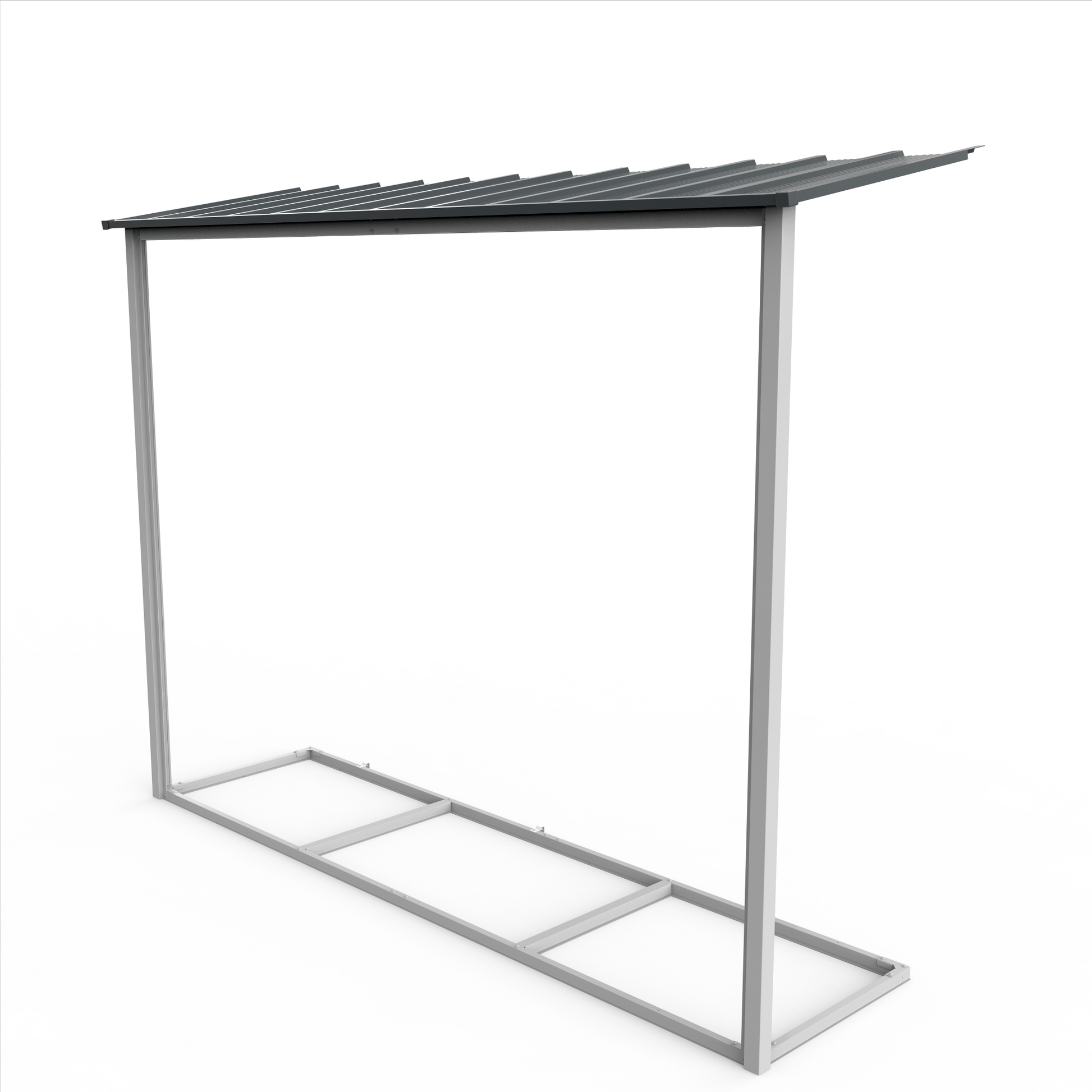 Extensión lateral de casetas de jardín Duramax Alpine 10×8 Antracita - Ibercasetas