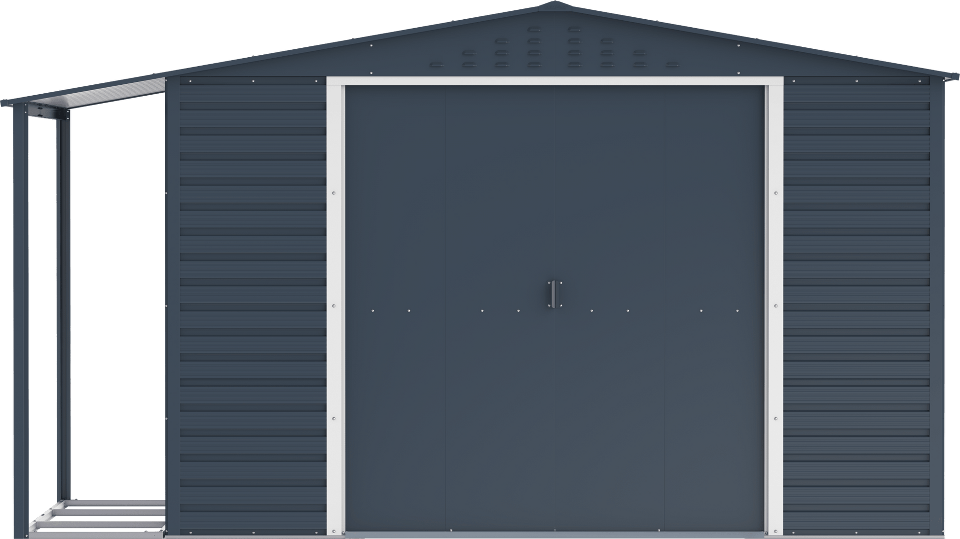 Extensión lateral de casetas de jardín Duramax Alpine 10×8 Antracita - Ibercasetas