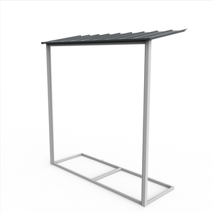 Extensión lateral de casetas de jardín Duramax Alpine 8×6 Antracita - Ibercasetas