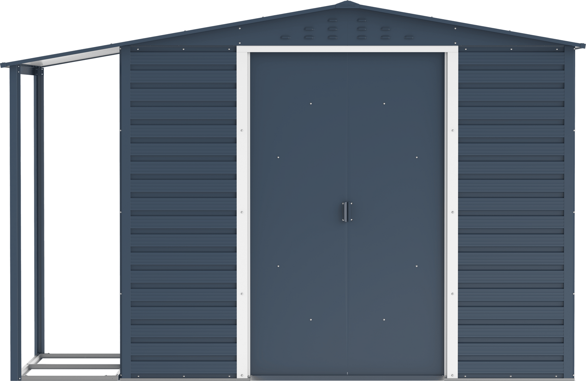Extensión lateral de casetas de jardín Duramax Alpine 8×6 Antracita - Ibercasetas
